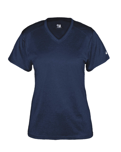 Badger Women's Pro Heather V-Neck Tee Badger