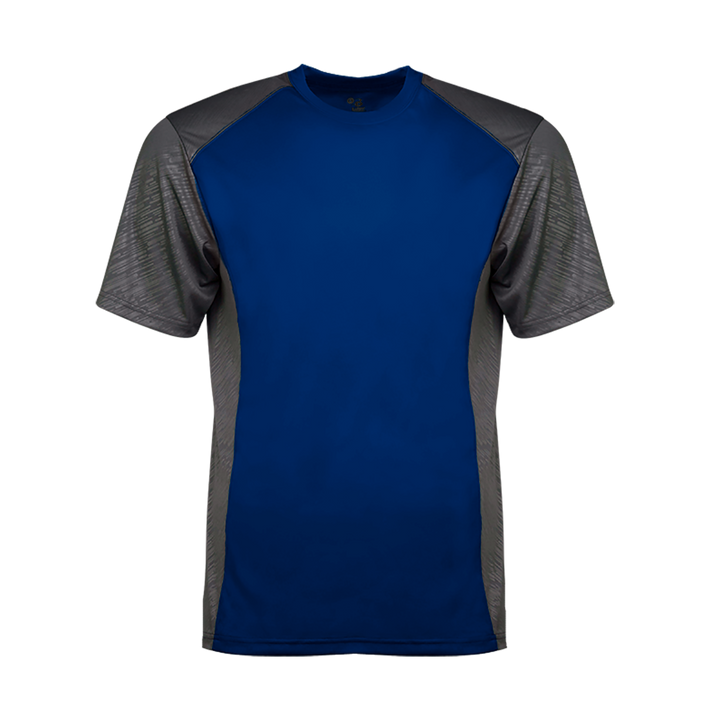 Badger Men's Line Embossed Colorblock Tee Badger