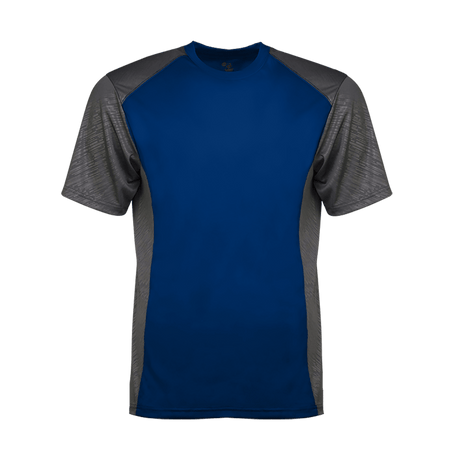 Badger Men's Line Embossed Colorblock Tee Badger