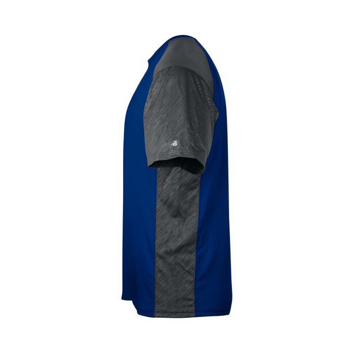 Badger Men's Line Embossed Colorblock Tee Badger