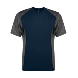 Badger Men's Line Embossed Colorblock Tee Badger
