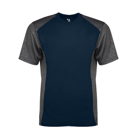 Badger Men's Line Embossed Colorblock Tee Badger