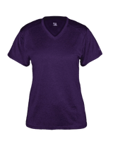 Badger Women's Pro Heather V-Neck Tee Badger
