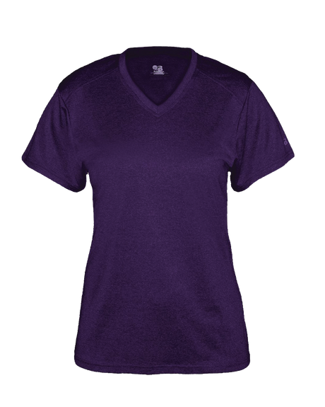 Badger Women's Pro Heather V-Neck Tee Badger
