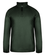 Badger Men's Pro 1/4 Zip Heather Fleece Badger