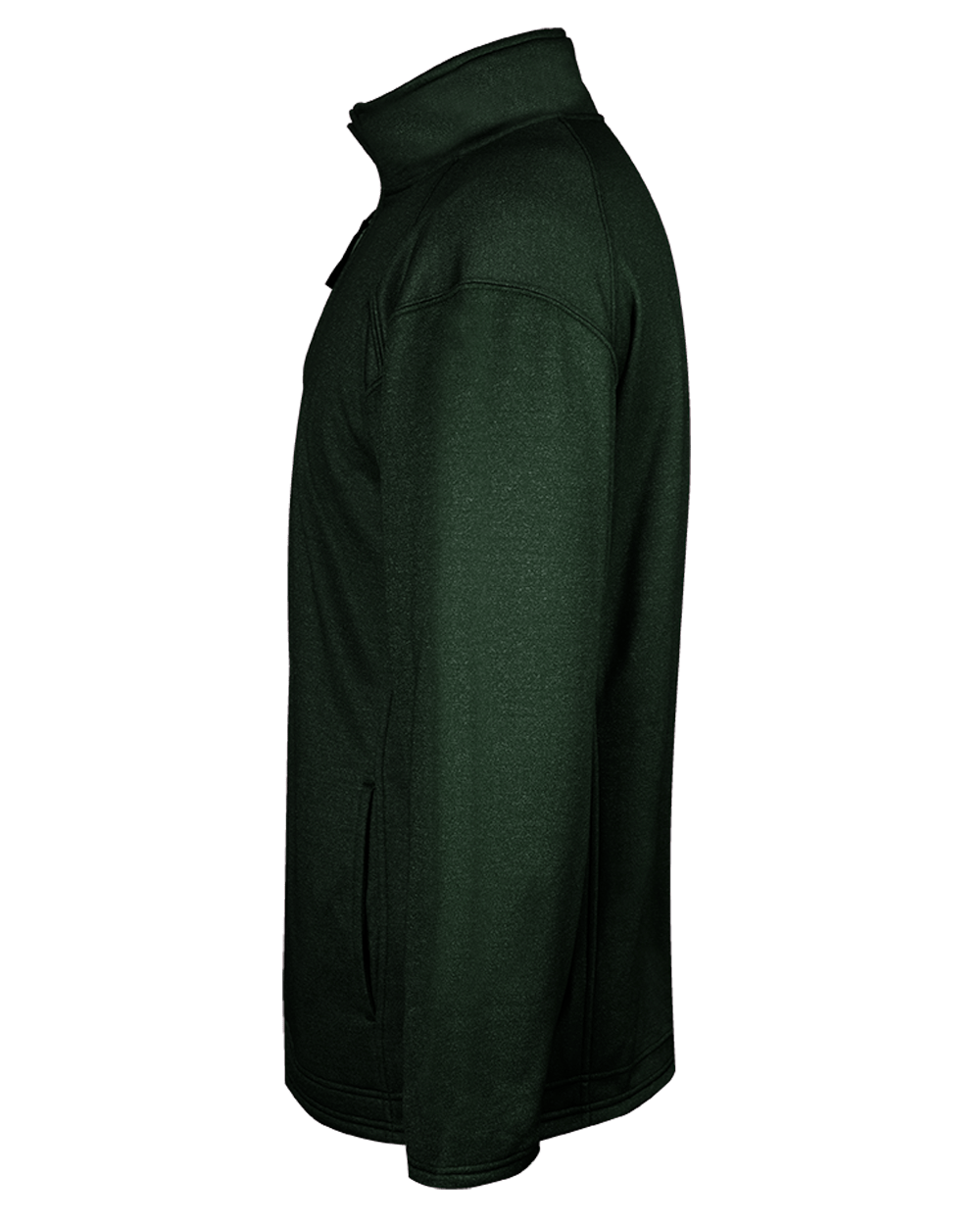 Badger Men's Pro 1/4 Zip Heather Fleece Badger