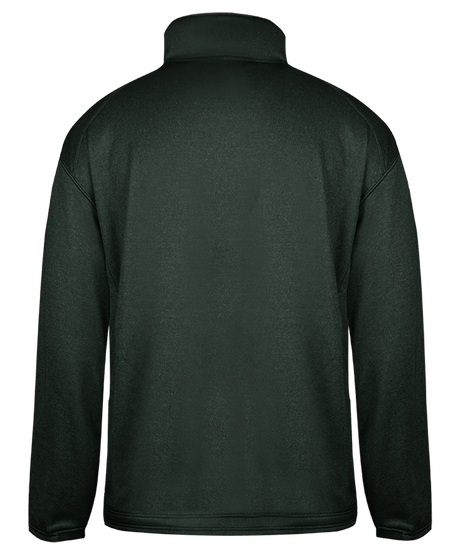 Badger Men's Pro 1/4 Zip Heather Fleece Badger