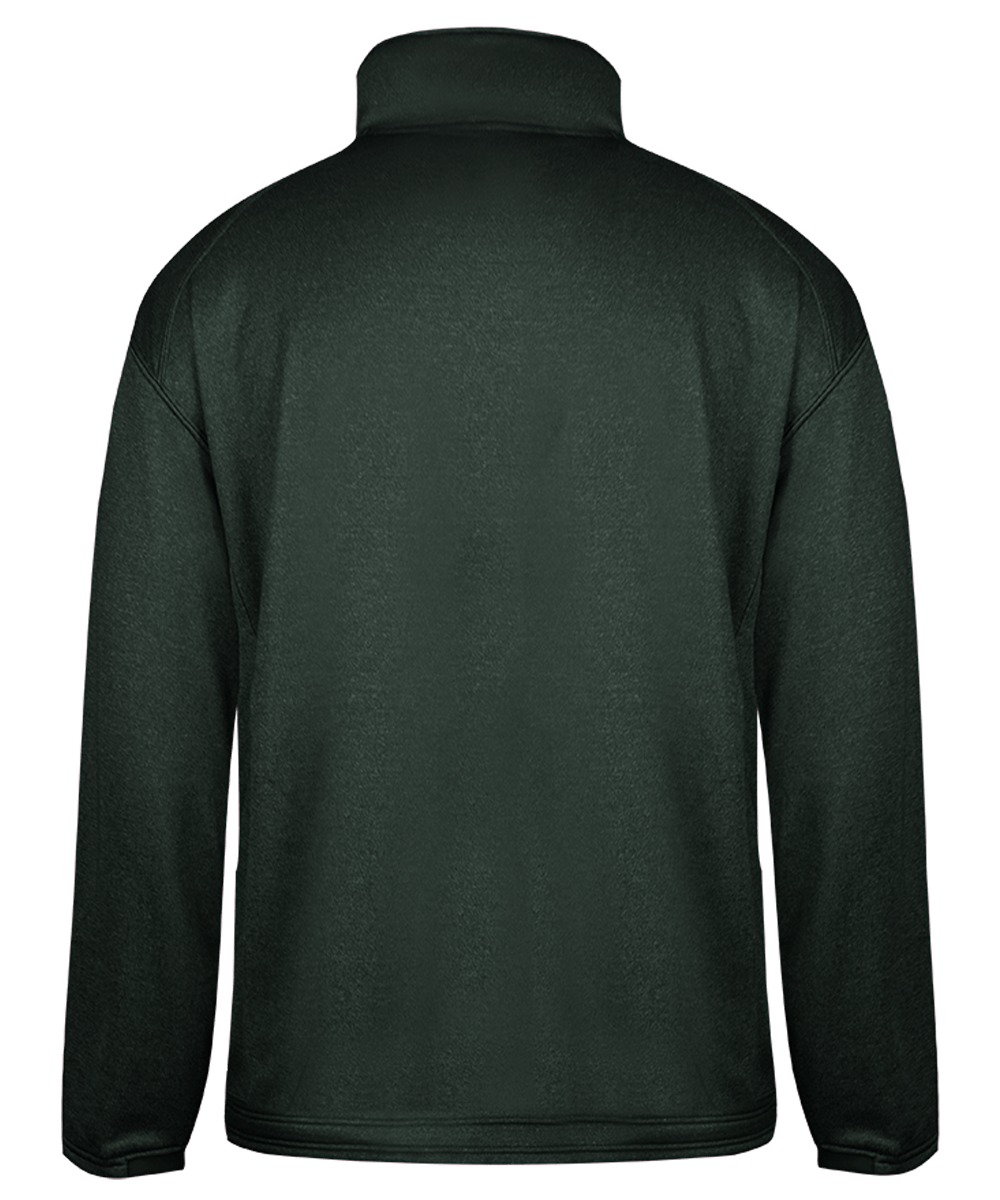 Badger Men's Pro 1/4 Zip Heather Fleece Badger