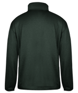 Badger Men's Pro 1/4 Zip Heather Fleece Badger