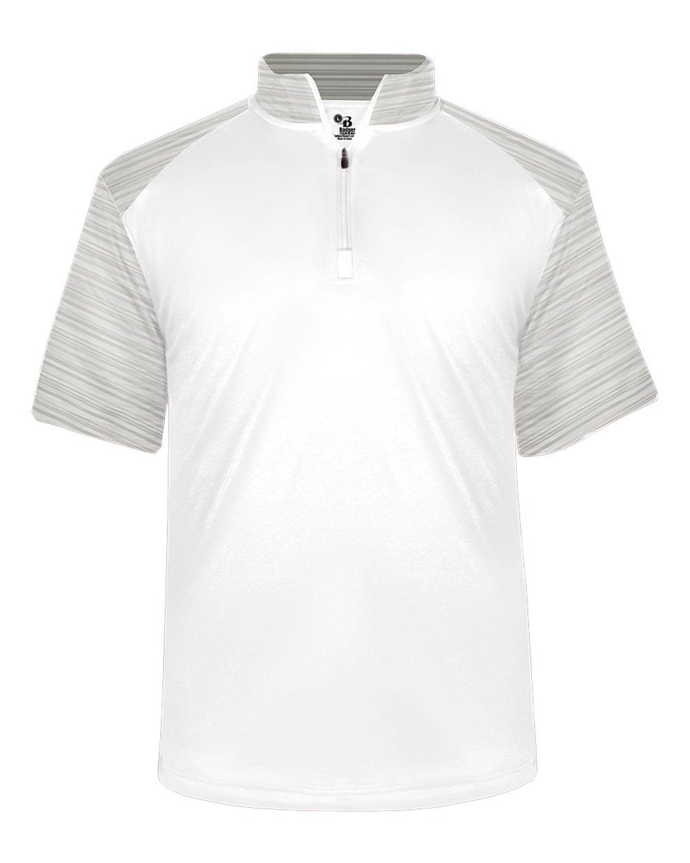 Badger Men's Sport Stripe Short-Sleeve 1/4 Zip Badger