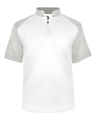 Badger Men's Sport Stripe Short-Sleeve 1/4 Zip Badger