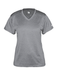 Badger Women's Pro Heather V-Neck Tee Badger