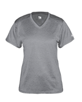 Badger Women's Pro Heather V-Neck Tee Badger