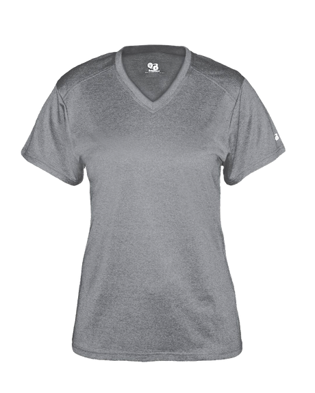 Badger Women's Pro Heather V-Neck Tee Badger