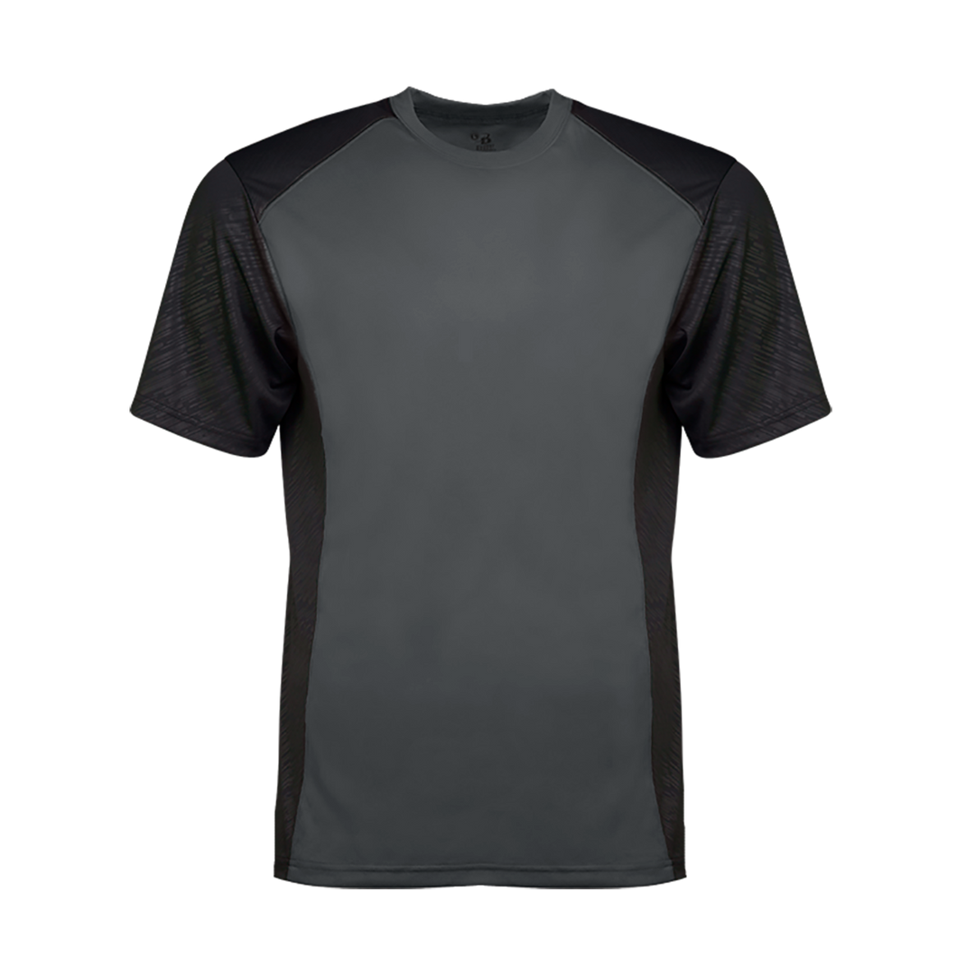 Badger Men's Line Embossed Colorblock Tee Badger