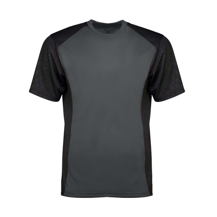 Badger Men's Line Embossed Colorblock Tee Badger