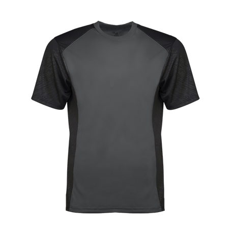Badger Men's Line Embossed Colorblock Tee Badger