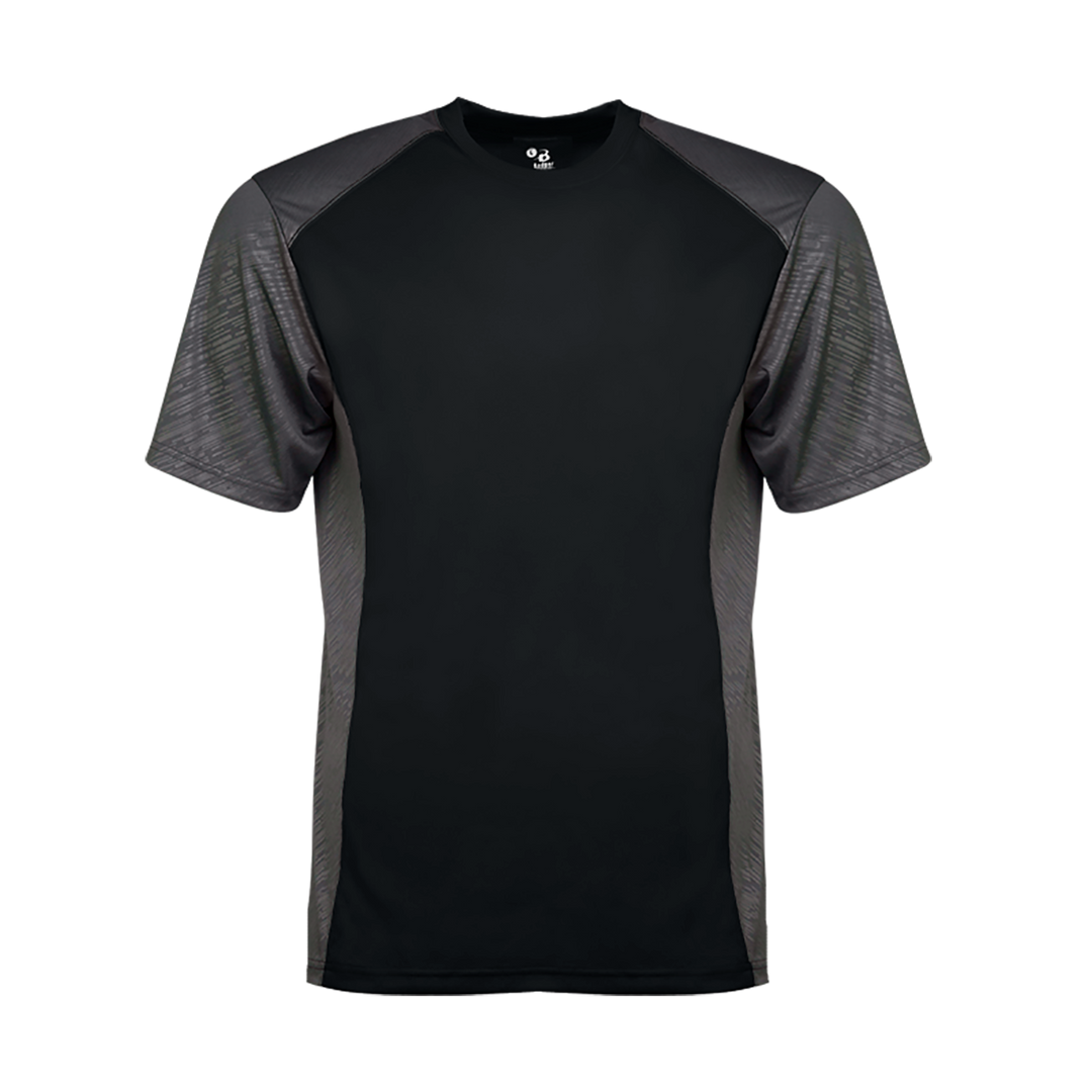Badger Men's Line Embossed Colorblock Tee Badger