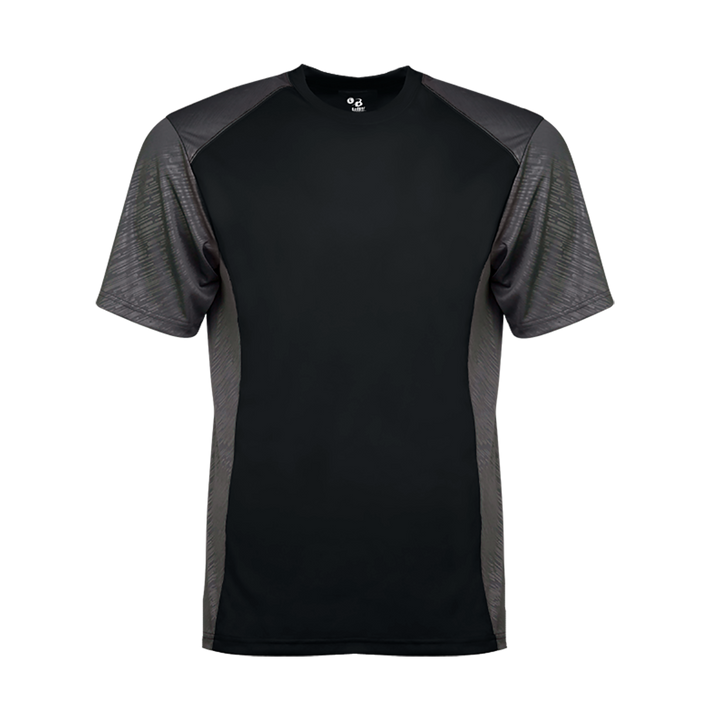 Badger Men's Line Embossed Colorblock Tee Badger