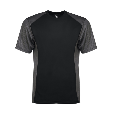 Badger Men's Line Embossed Colorblock Tee Badger