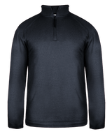 Badger Men's Pro 1/4 Zip Heather Fleece Badger