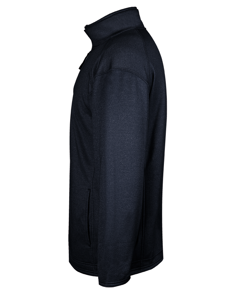 Badger Men's Pro 1/4 Zip Heather Fleece Badger