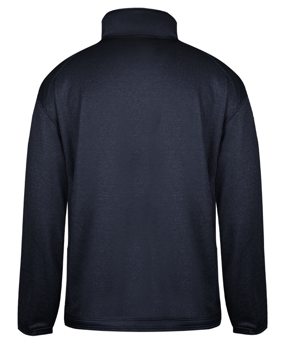 Badger Men's Pro 1/4 Zip Heather Fleece Badger