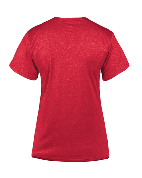 Badger Women's Pro Heather V-Neck Tee Badger
