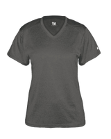 Badger Women's Pro Heather V-Neck Tee Badger
