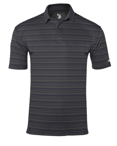 Badger Men's Stripe Polo
