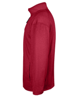 Badger Men's Pro 1/4 Zip Heather Fleece Badger