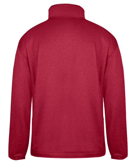 Badger Men's Pro 1/4 Zip Heather Fleece Badger