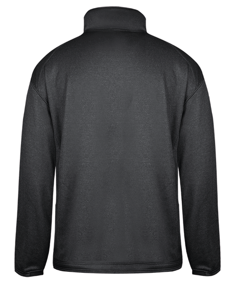 Badger Men's Pro 1/4 Zip Heather Fleece Badger