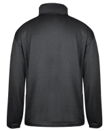 Badger Men's Pro 1/4 Zip Heather Fleece Badger