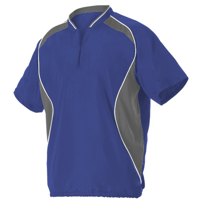 Badger Youth Shorts Sleeve Baseball Batters Jacket Badger