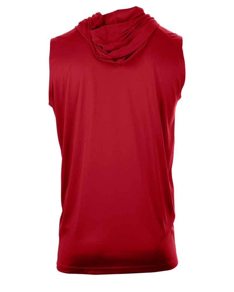 Red sleeveless 2025 hoodie youth
