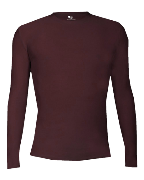 Badger 2605 Youth Pro-Compression Long-Sleeve Crew Shirt Badger