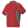 Badger Youth Shorts Sleeve Baseball Batters Jacket Badger