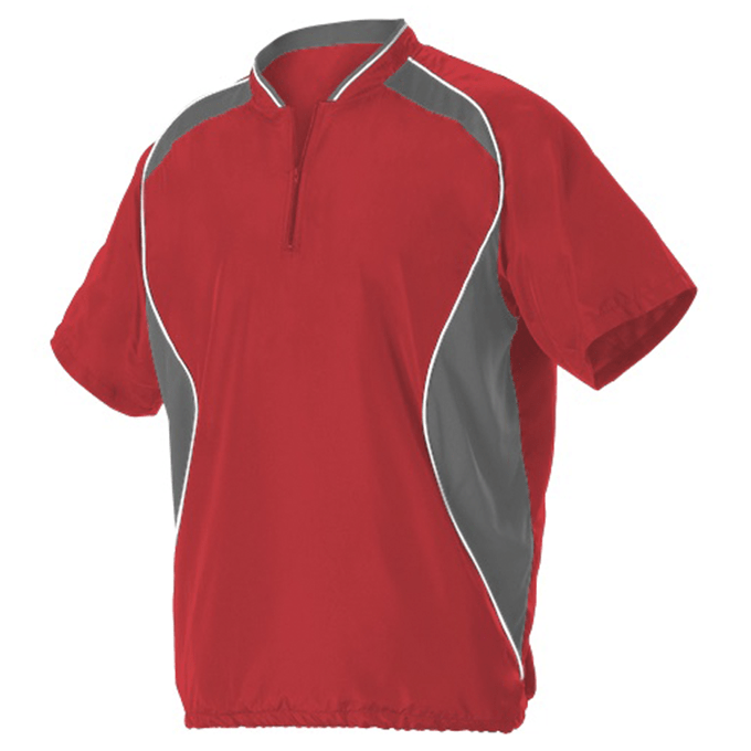 Badger Youth Shorts Sleeve Baseball Batters Jacket Badger