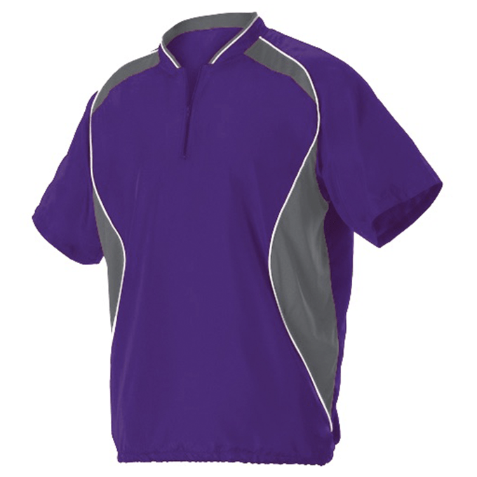 Badger Youth Shorts Sleeve Baseball Batters Jacket Badger