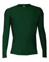 Badger 2605 Youth Pro-Compression Long-Sleeve Crew Shirt Badger