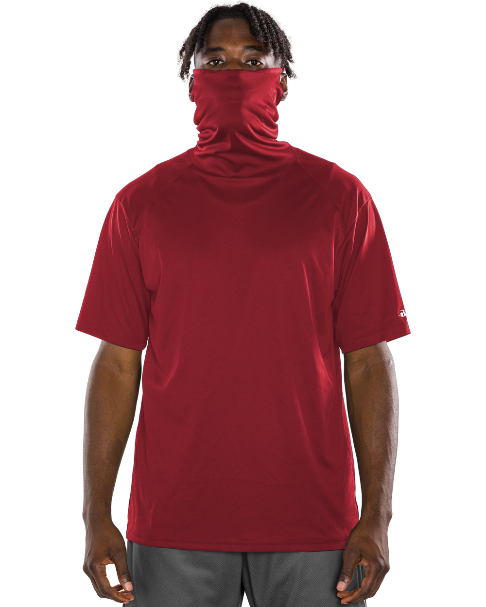 Badger Men's 2B1 Performance Tee with Mask Badger