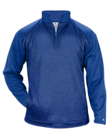 Badger Men's 1/4 Zip Sport Heather Tonal Fleece Badger