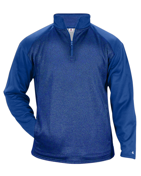 Badger Men's 1/4 Zip Sport Heather Tonal Fleece Badger