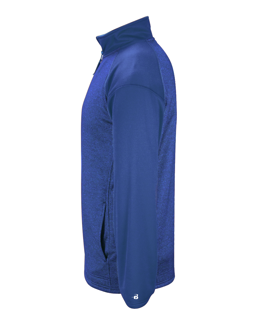 Badger Men's 1/4 Zip Sport Heather Tonal Fleece Badger