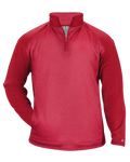 Badger Men's 1/4 Zip Sport Heather Tonal Fleece Badger
