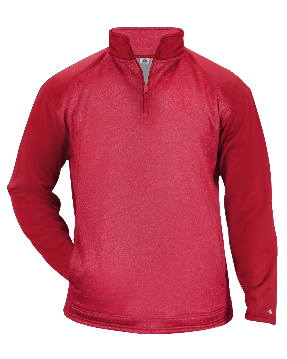 Badger Men's 1/4 Zip Sport Heather Tonal Fleece Badger