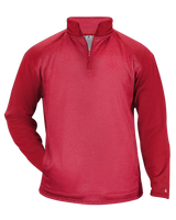 Badger Men's 1/4 Zip Sport Heather Tonal Fleece Badger