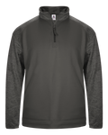 Badger Men's 1/4 Zip Sport Tonal Blend Fleece Badger
