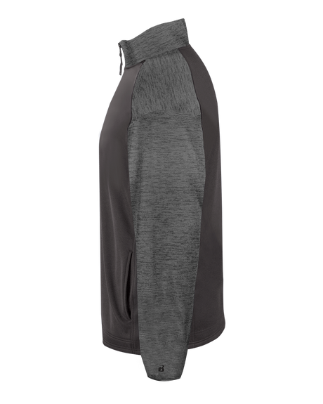 Badger Men's 1/4 Zip Sport Tonal Blend Fleece Badger